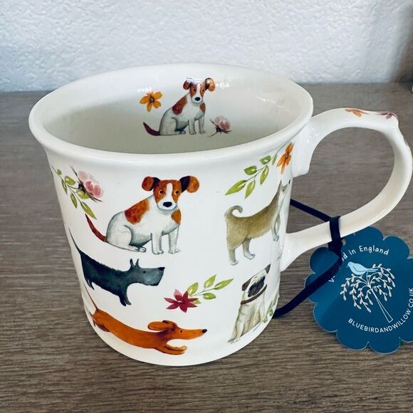 Dogs Graphic Ceramic Coffee Mug Cup Made in England - Picture 2 of 4